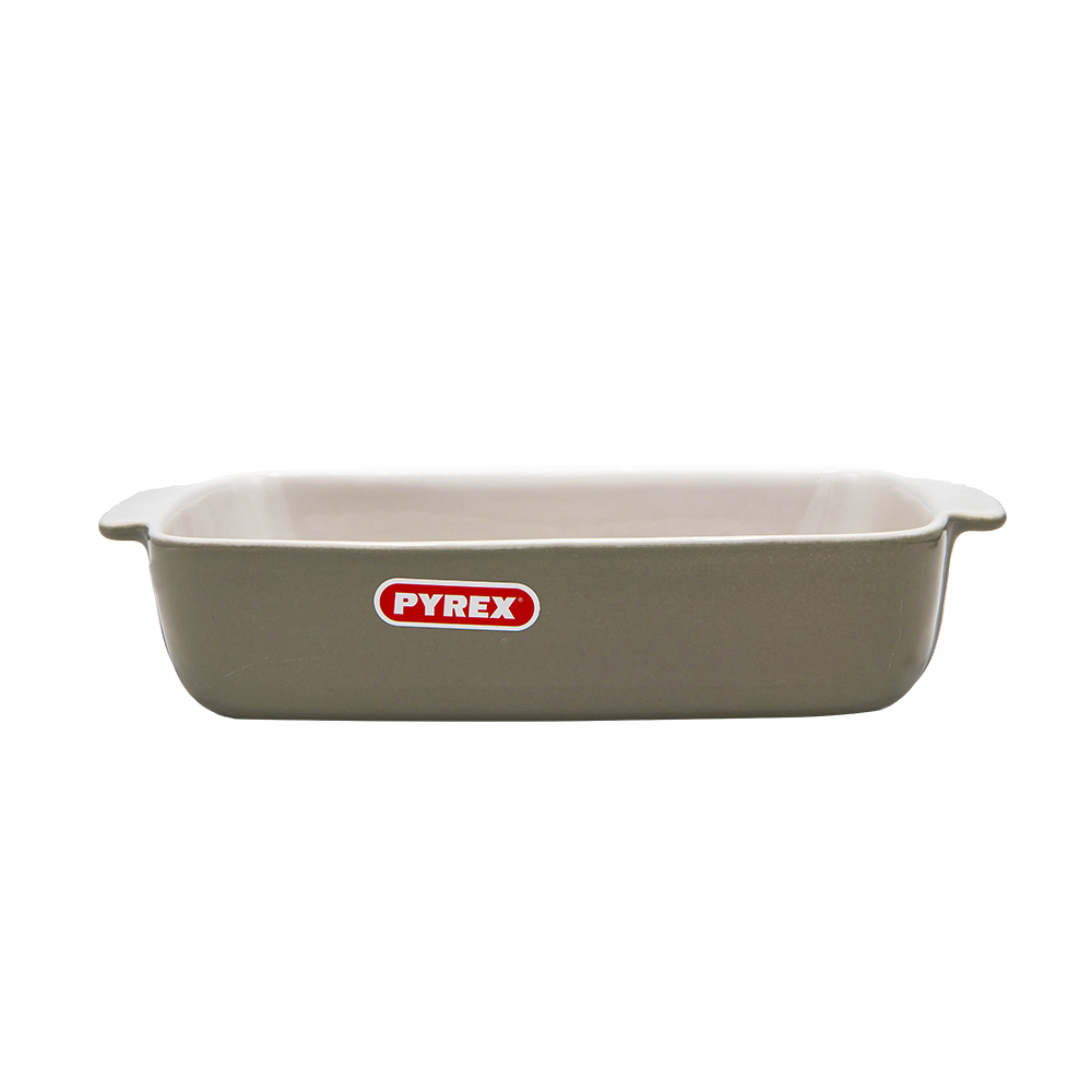 Pyrex Signature Plat Rectangulaire 25*19Cm Gris