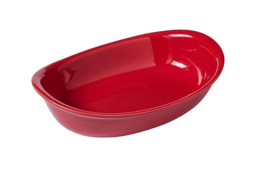 PYREX SUPREME PLAT OVAL 26*18CM ROUGE