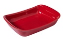 PYREX SUPREME PLAT REC 33*23CM ROUGE