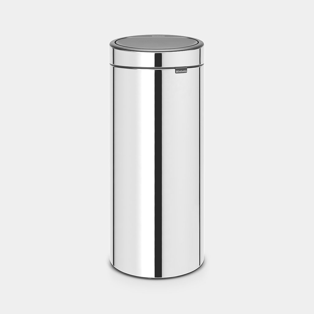 Touch Bin New Poubelle 30L Brillant Steel