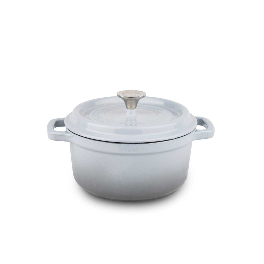 Cocotte Ronde En Fonte 28Cm Grise