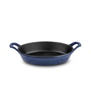 Poele En Fonte Ovale 24Cm Bleue