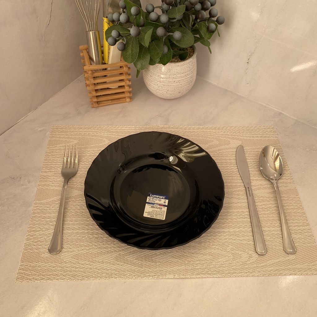 Trianon Noir Assiette Creuse 22Cm