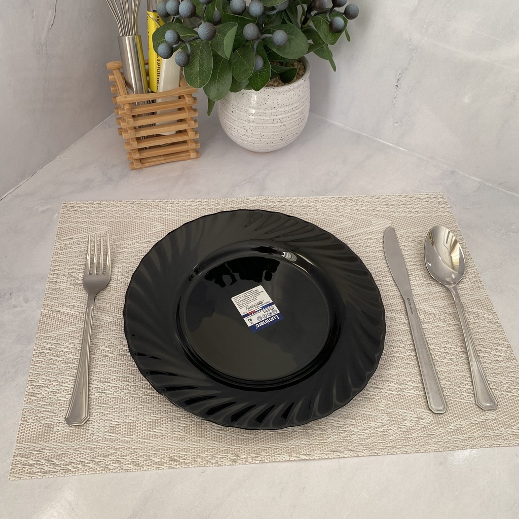Trianon Noir Assiette Plate 24Cm