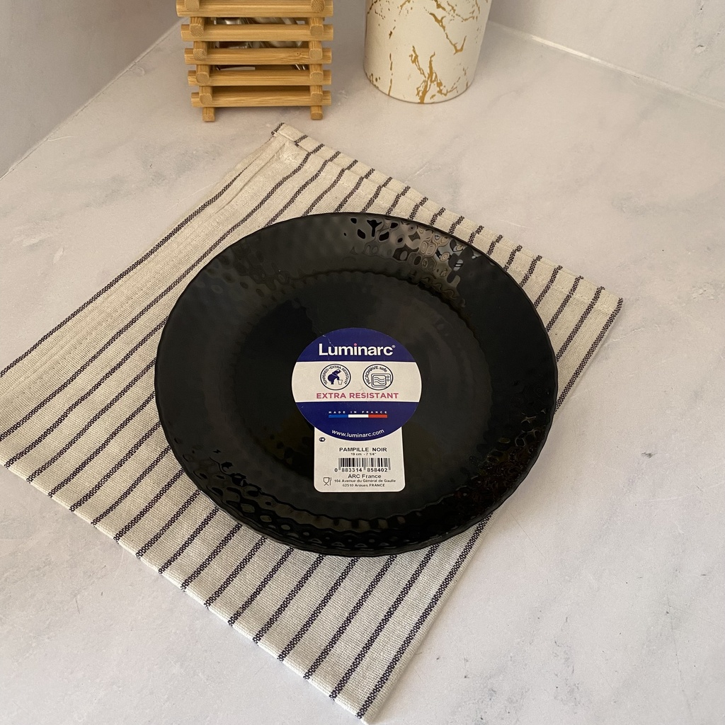   طبق الحلوى اسود 19سم Pampille