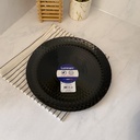 Pampille Noir Assiette Plate 25Cm