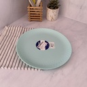 Pampille Turquoise Assiette Plate 25Cm