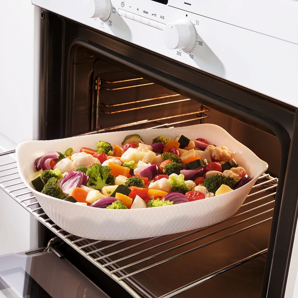 Smart Cuisine Wavy  Plat Rect 34X25 