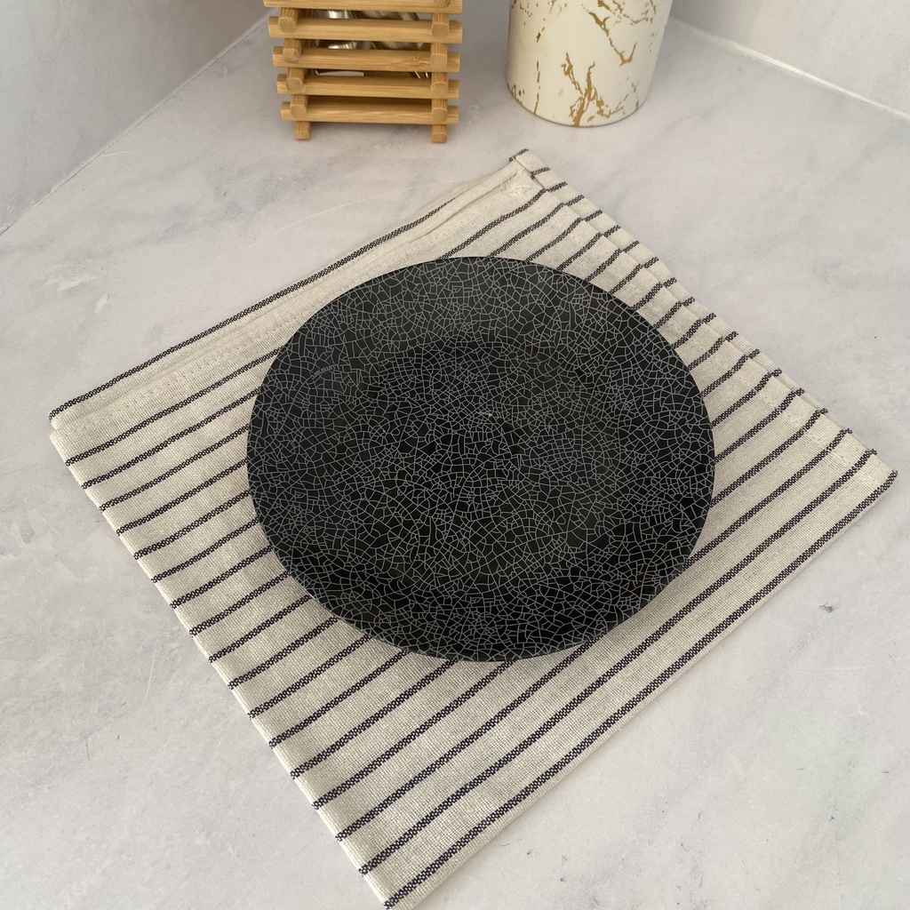 Zoe Black Assiette A Dessert 18Cm