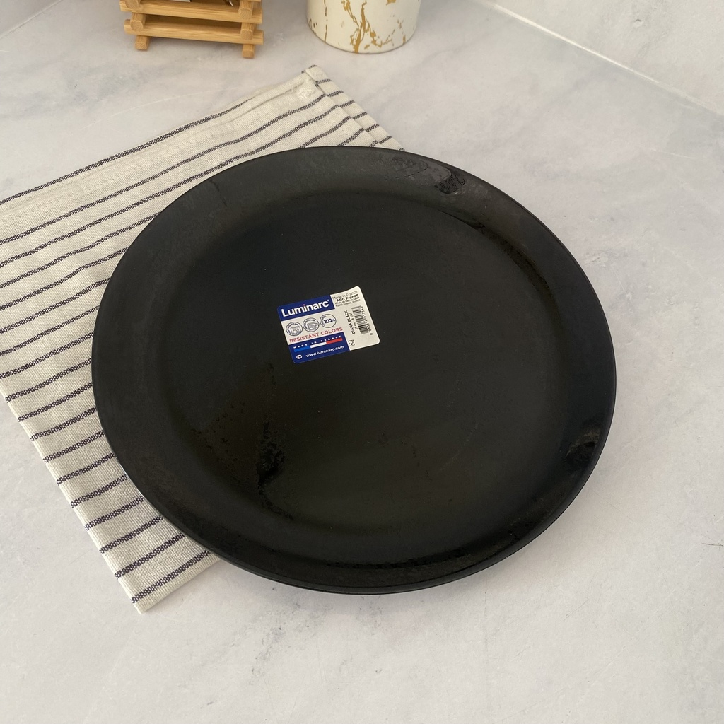 Diana Noir Assiette Plate 25Cm
