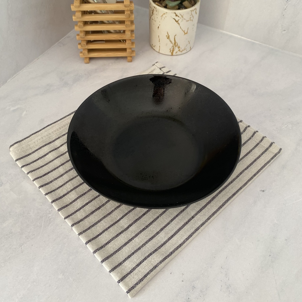 Diana Noir Assiette Creuse 20Cm