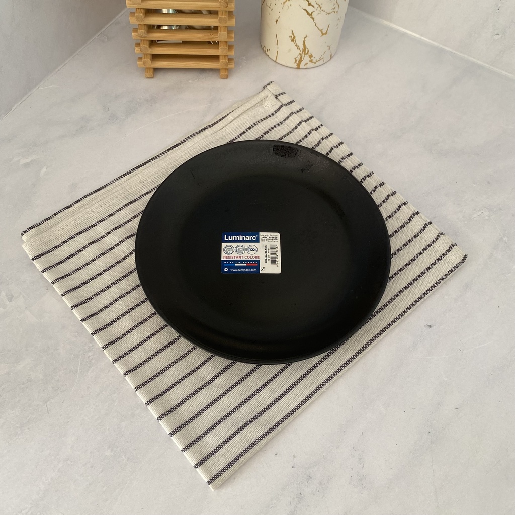 Diana Noir Assiette A Dessert 19Cm