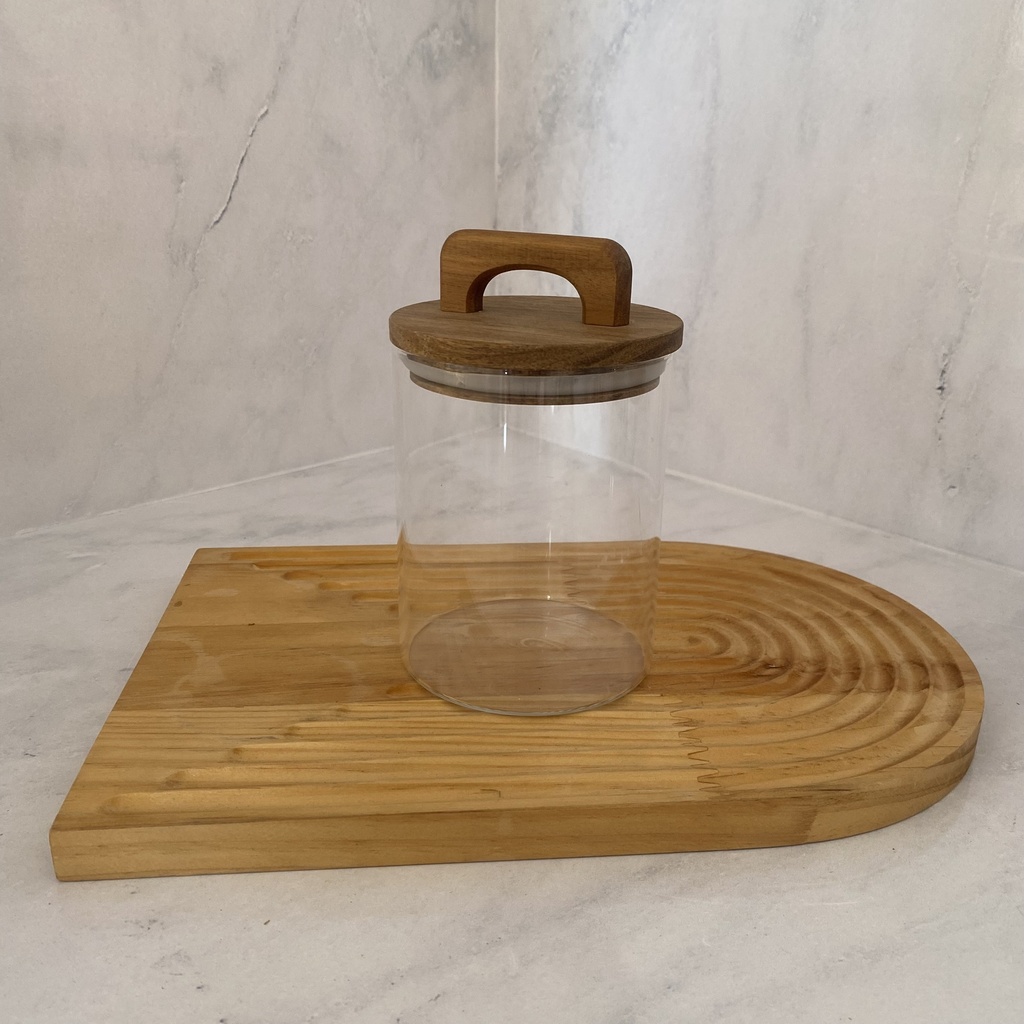 Bocal En Verre Avec Couvercle A Poignee 750Ml