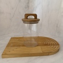 Bocal En Verre Avec Couvercle A Poignee 880Ml