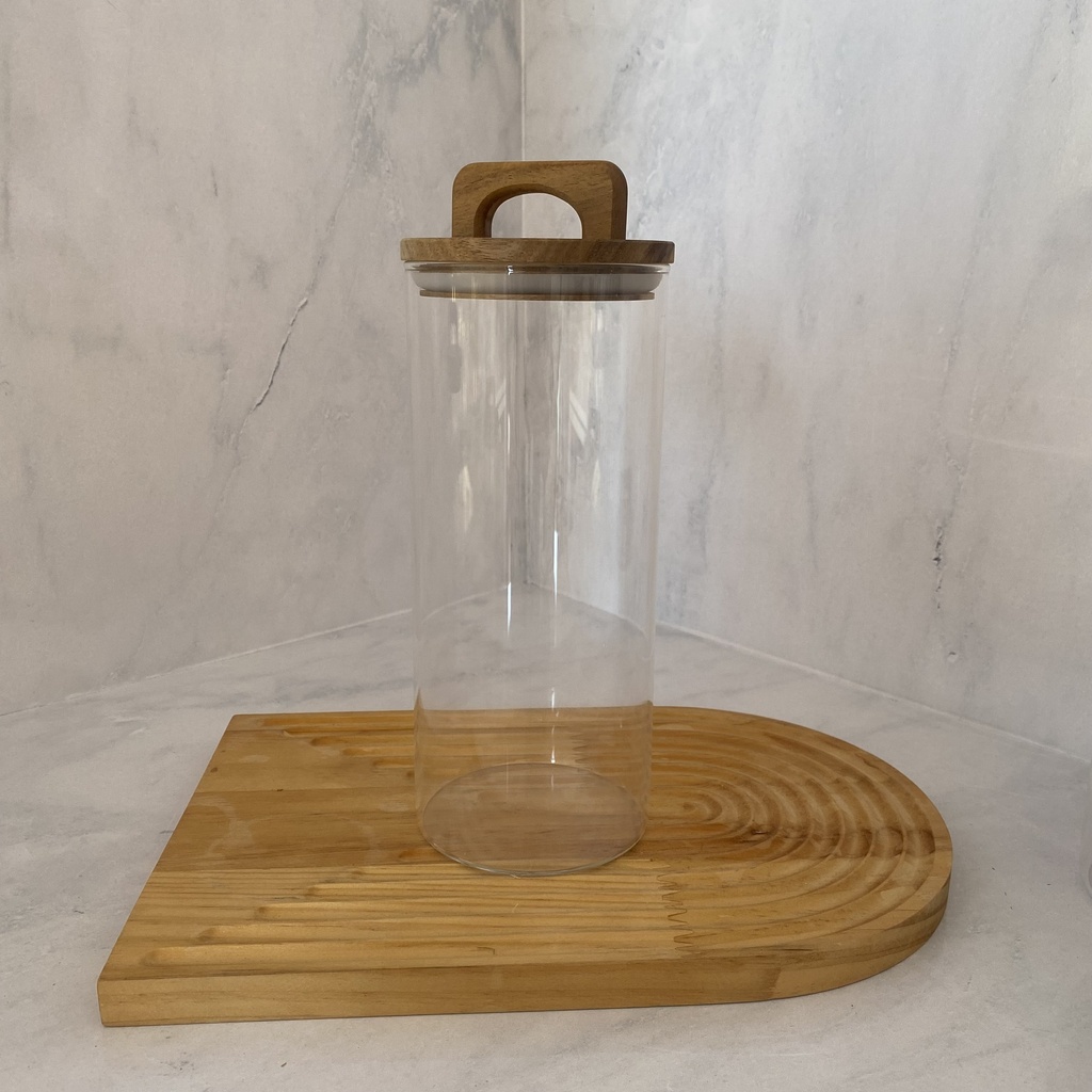 Bocal En Verre Avec Couvercle A Poignee 1.4L