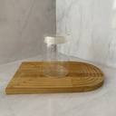 Bocal en verre  800ml + couver en verre