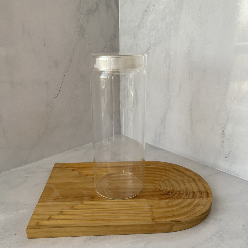 Bocal en verre 1500ml + couver en verre