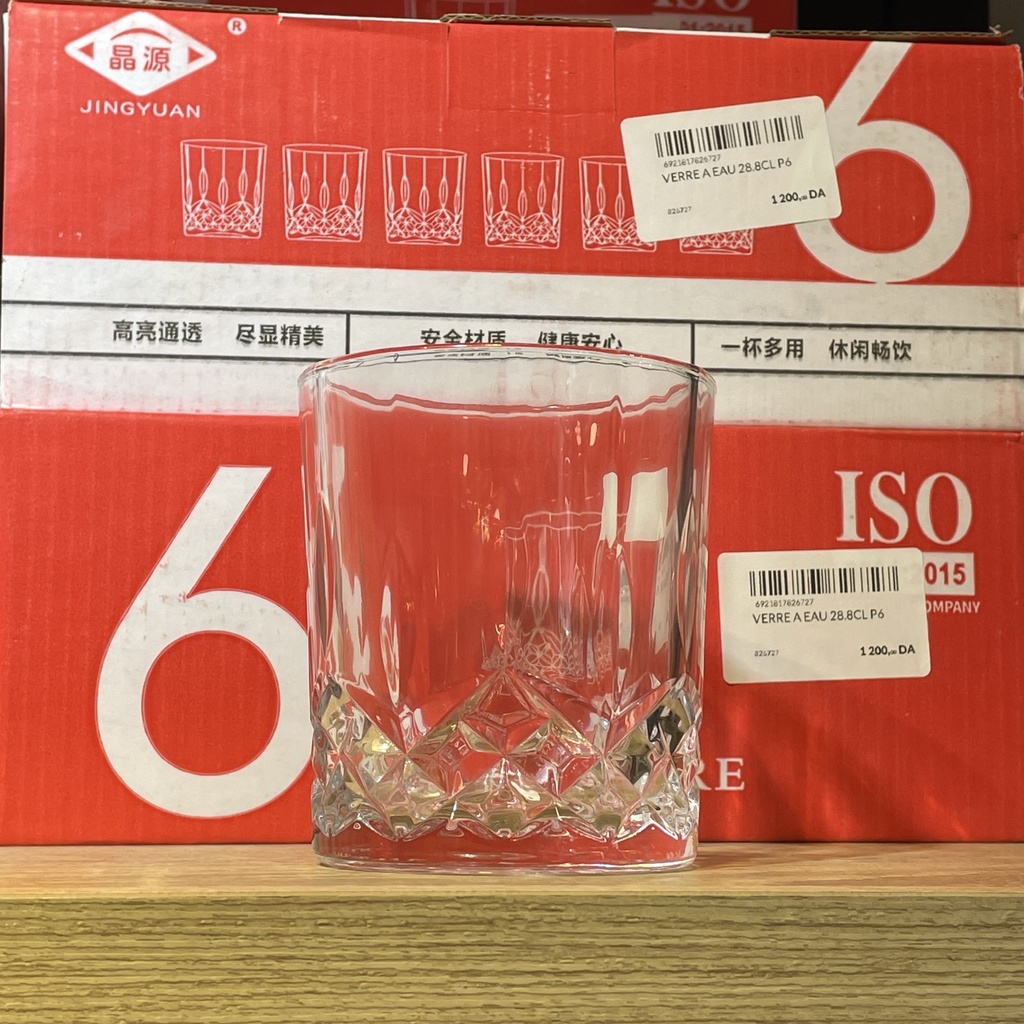 VERRE A EAU 28.8CL P6 
