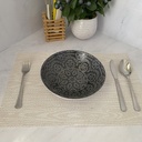 Assiette Creuse Grise Midnight
