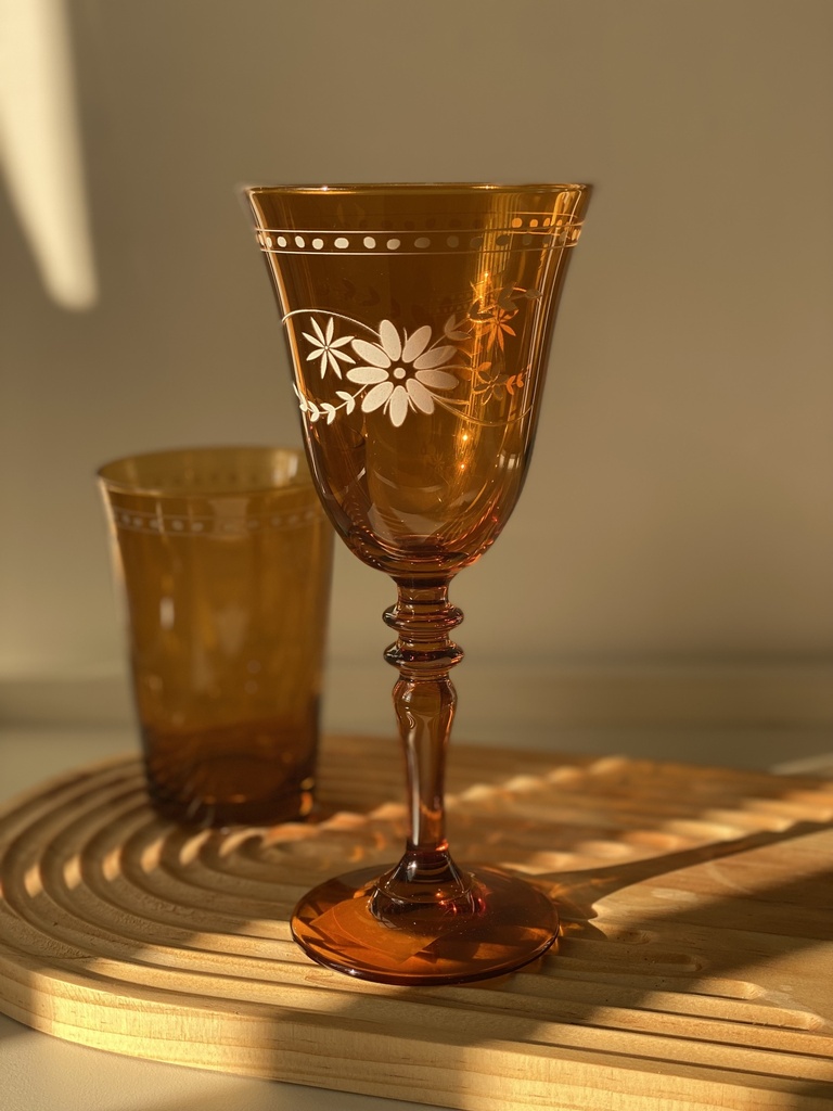 verre a pied 27 cl nazenin amber