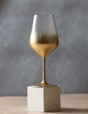 verre a pied 49 cl glow gold