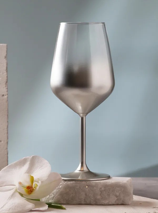 Verre A Pied Glow Silver 49 Cl