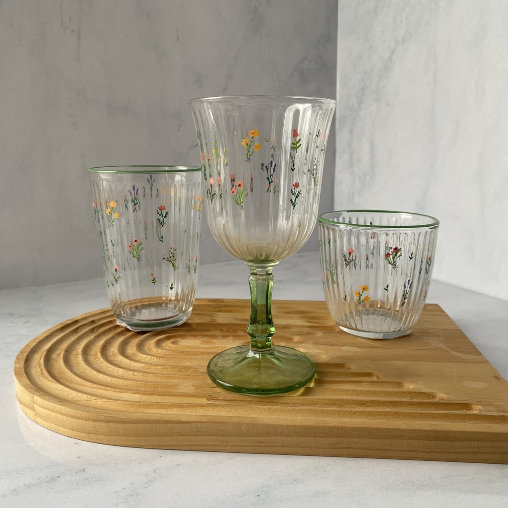 Verre A Pied Botanical Vert 24 Cl