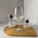 verre a pied 49 cl nish gold