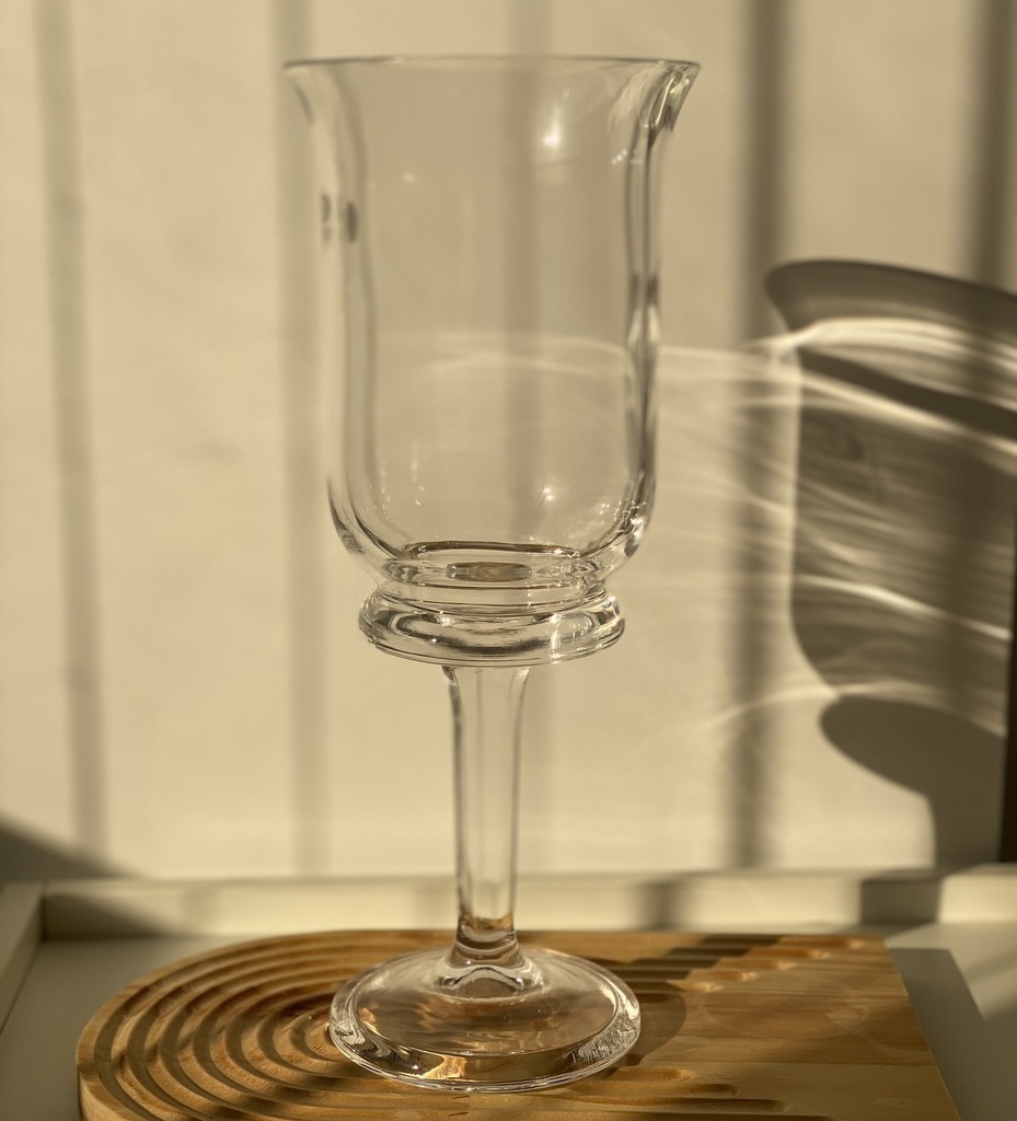 Vase à pieds riva  13X34,5cm