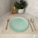 Assiette Plate 26 Cm Ammonite Light Turquoise