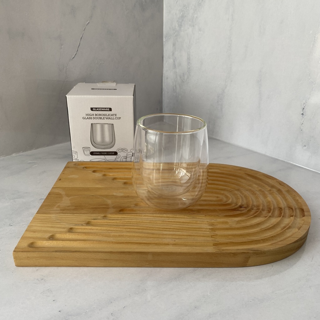 Tasse à double paroi, 270 ml,sans anse
