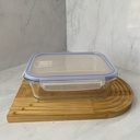 Boite de conserv en verre rectangle 1520 ml +cv