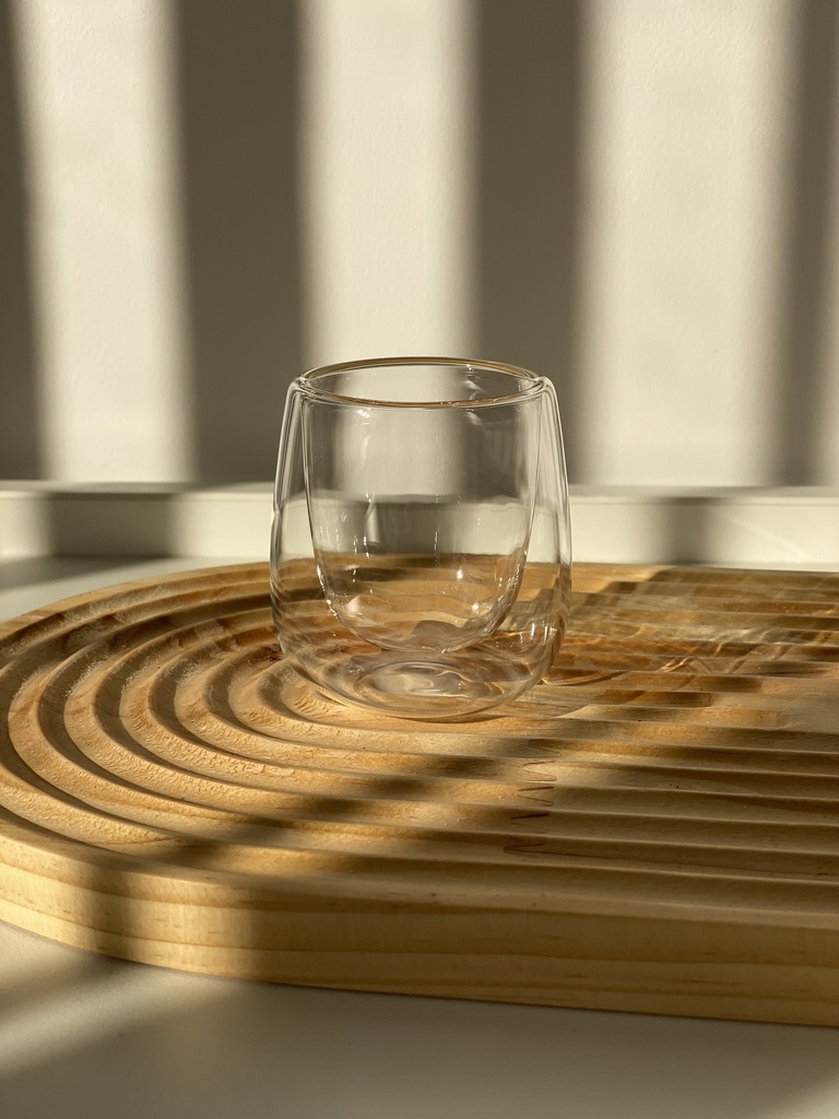 Tasse à double paroi, 90 ml,sans anse