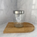 Bocal en verre 1200 ml + couver en acier inoxydable