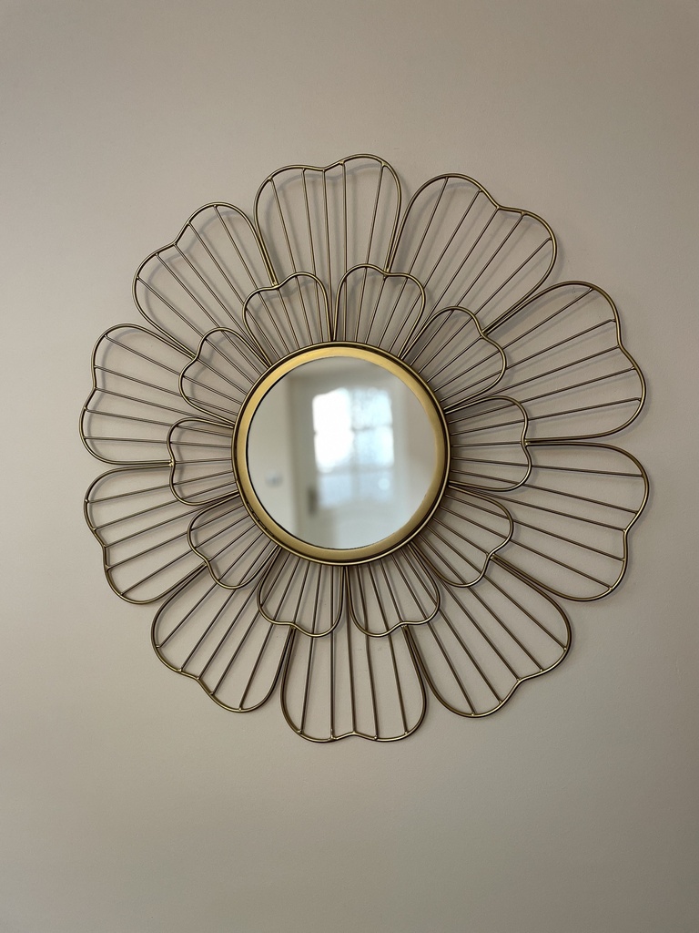 Miroir 61x2.5x61 gold