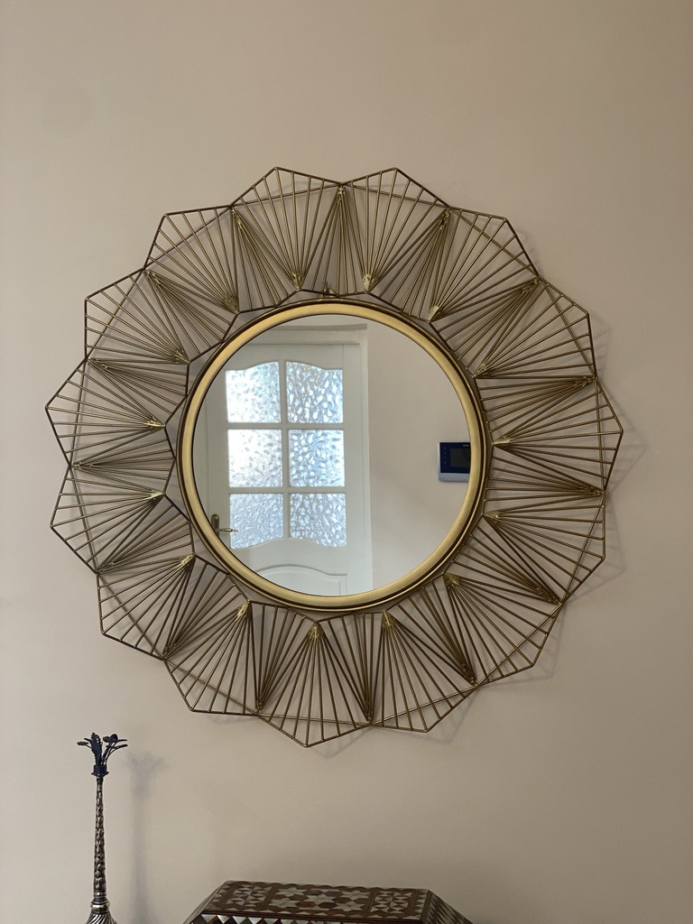 Miroir 75.5x8x75.5 gold