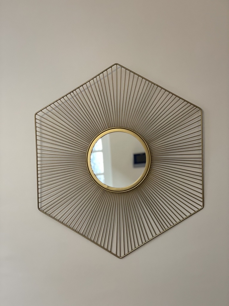 Miroir 61x2.5x71 gold