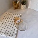 AK assiette  17 NANA LEAF-  TRANSPARENT ORANGE - CLEAR