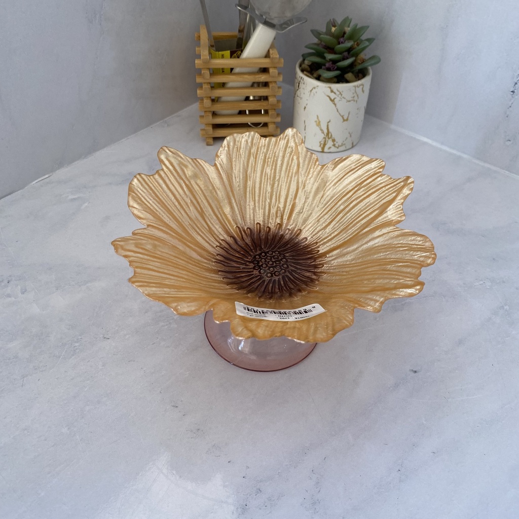 AK présentoir à gâteau 21 LILITH-CENTER METALLIC BROWN - COATED METALL