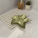 Grape Line Leaf Assiette Verte 21Cm