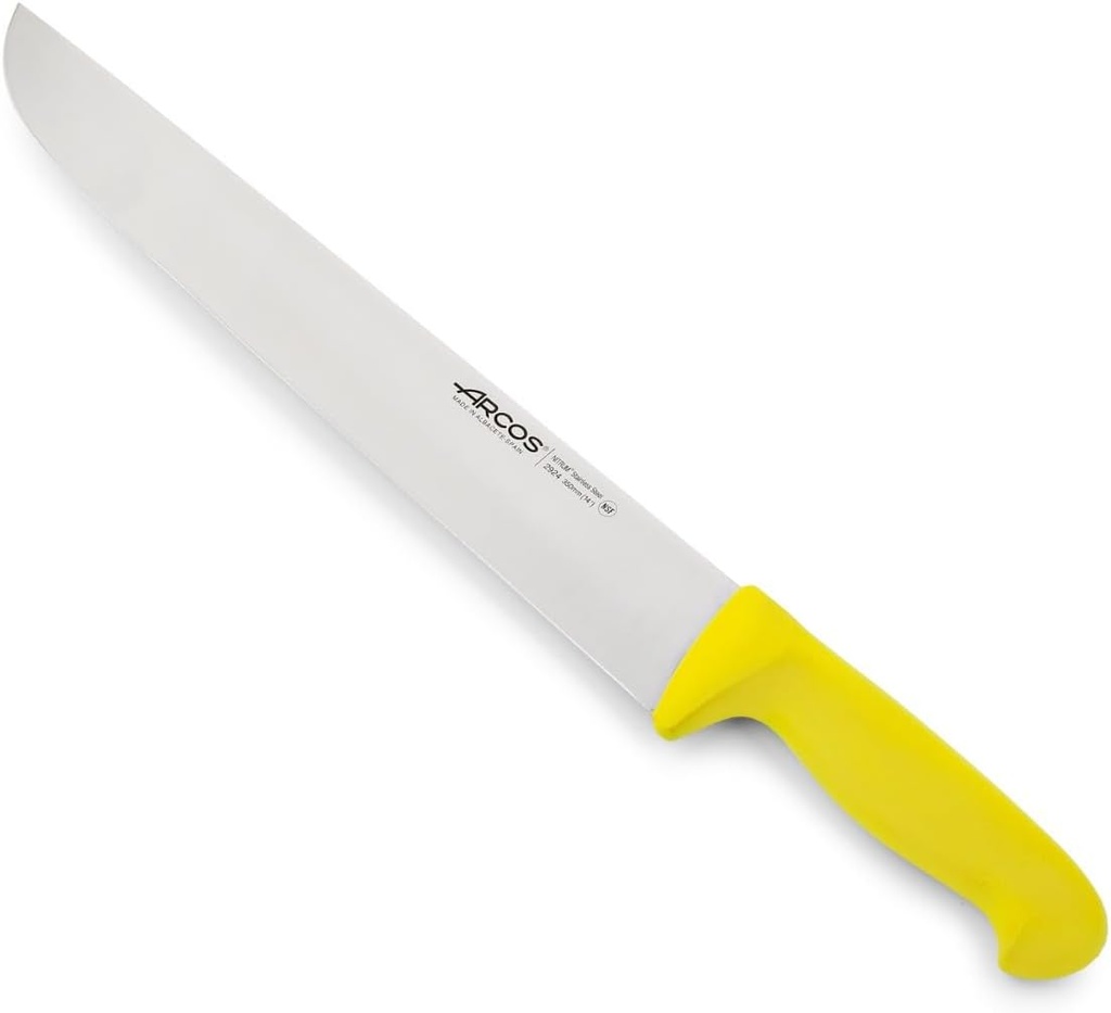 2900 couteau de boucher jaune 350mm