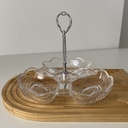 21*4*21CM LALE CENTRE PIECE AVEC POIGNEE