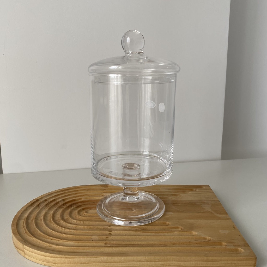 Cylinder Jar A Pied 12*28Cm