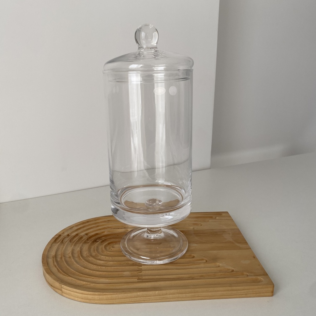 Cylinder Jar A Pied 12*33Cm