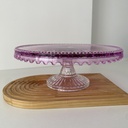 Deflume Presentoir A Gateaux Lilas Sans Couvercle