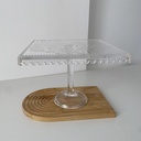 Assiette A Gateaux Carree A Pied Grande