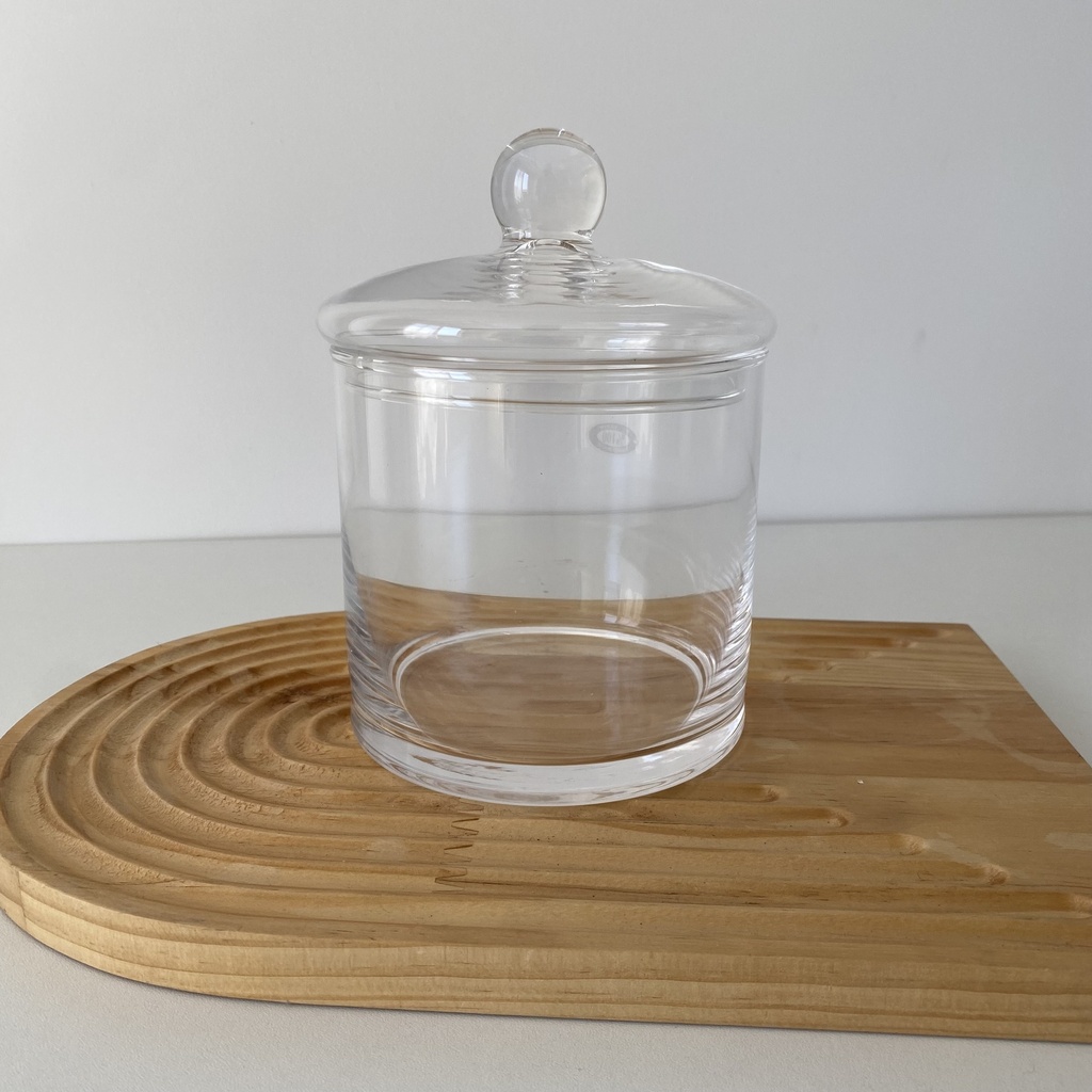 Cylinder Jar En Verre 12*11Cm