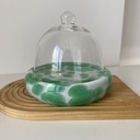 Simge Centre Piece Vert Avec Couvercle 