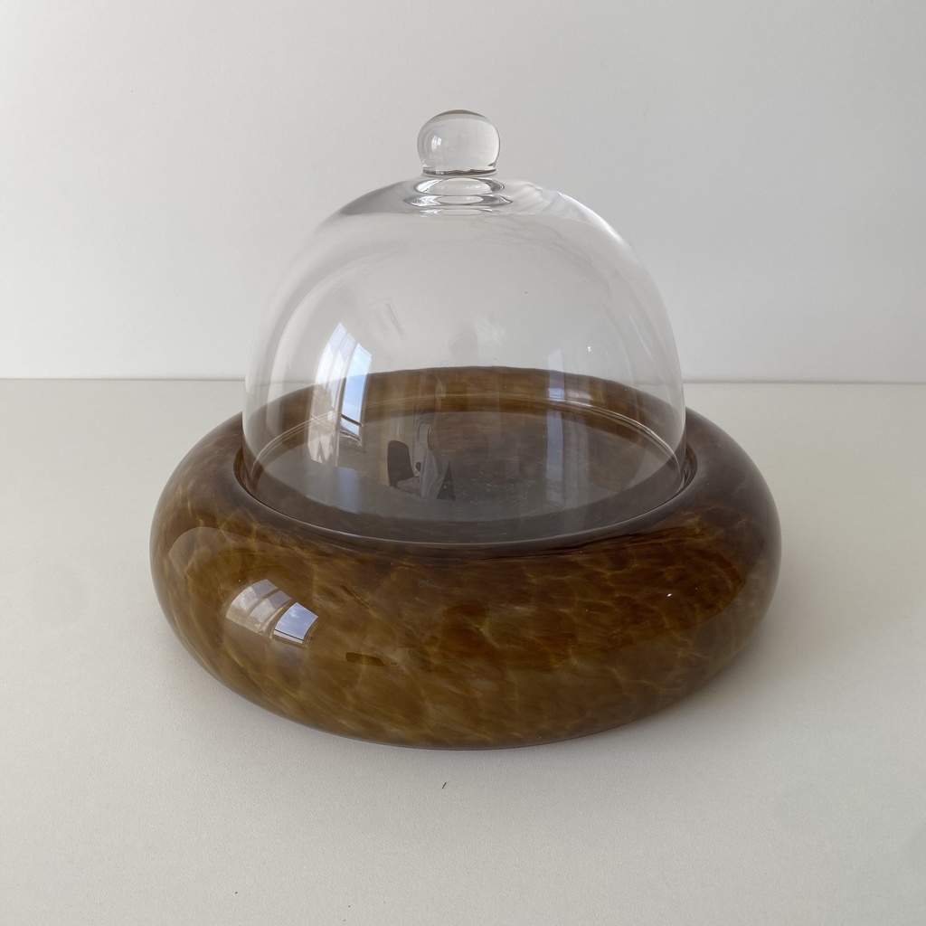 Simge Centre Piece Miel Avec Couvercle 