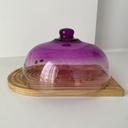 28*16CM couvercle dugme mauve